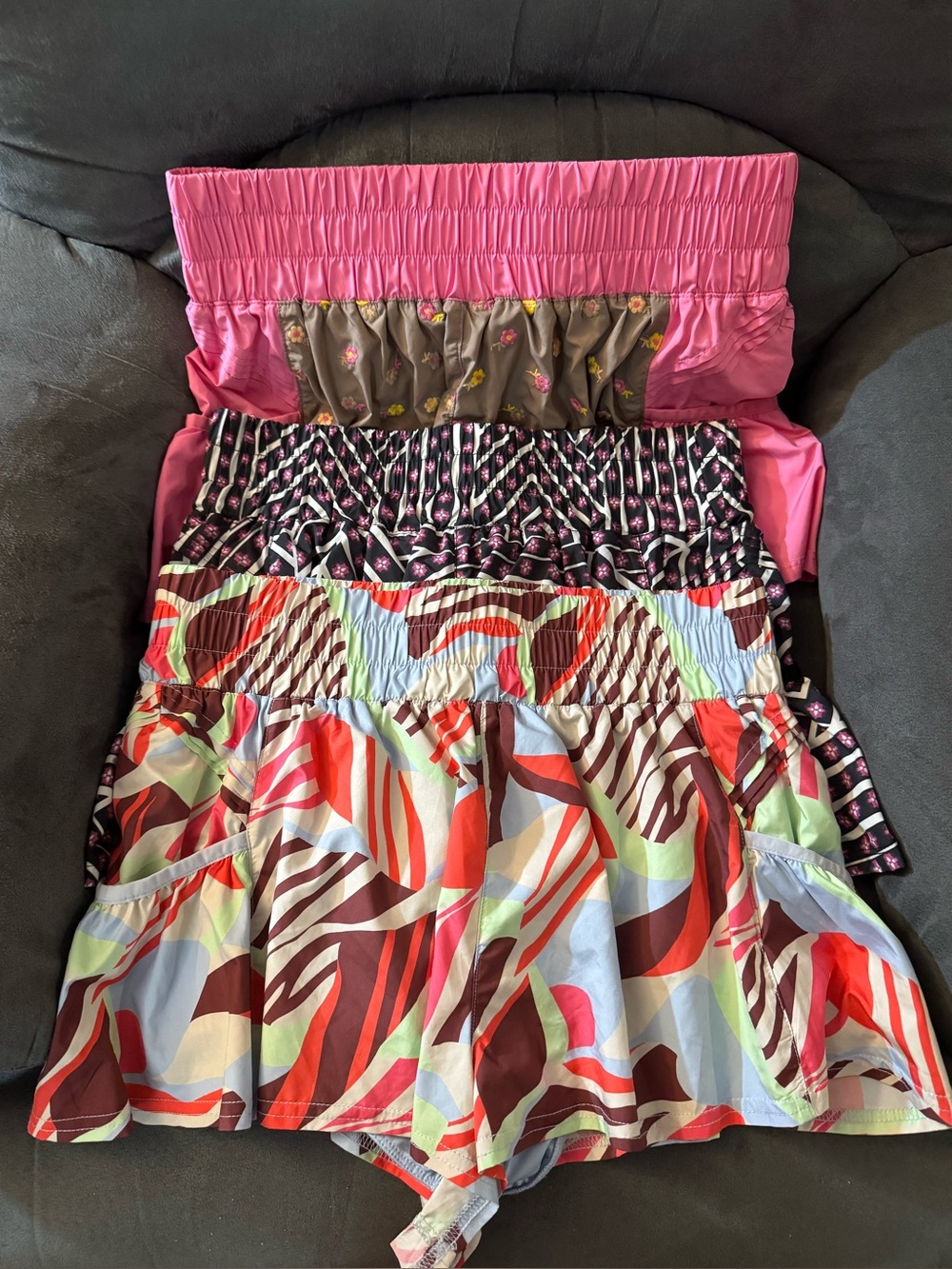 EUC Bundle of 3 Free People FP Movement Get Your Flirt On Shorts. Size Medium.